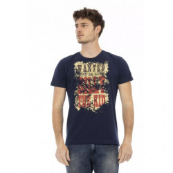 Maglietta in cotone blu - M
