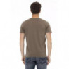 Maglietta in cotone marrone - L