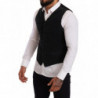 Gilet monopetto in cotone nero - IT48 - M