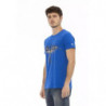 Maglietta in cotone blu - L