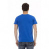Maglietta in cotone blu - L
