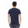Maglietta in cotone blu - XL