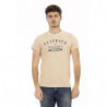Maglietta in cotone beige - L