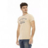 Maglietta in cotone beige - L