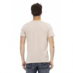 Maglietta in cotone beige - 3XL