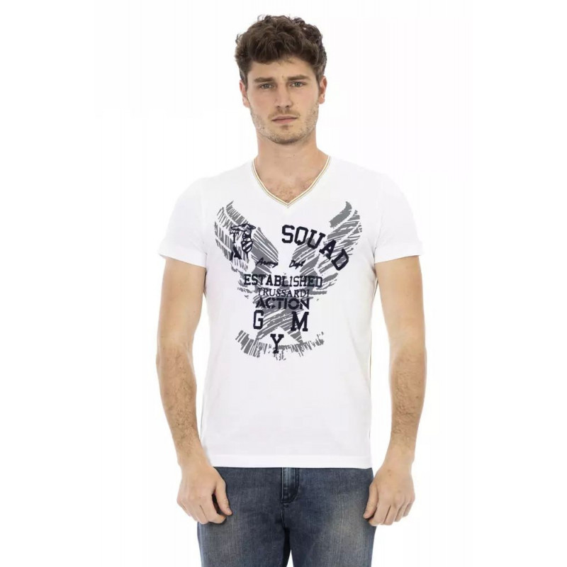 Maglietta in cotone bianco - XXL