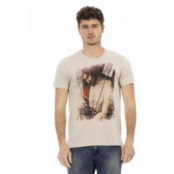 Maglietta in cotone beige - L