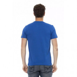 Maglietta in cotone blu - L