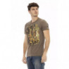 Maglietta in cotone marrone - L