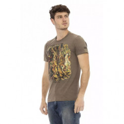 Maglietta in cotone marrone - 3XL