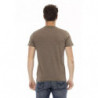 Maglietta in cotone marrone - 3XL