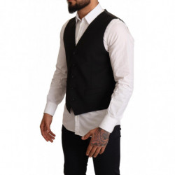 Abito gilet formale in lana nera - IT50 - L