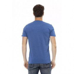 Maglietta in cotone blu - 3XL