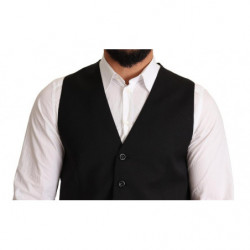 Abito gilet formale in lana nera - IT50 - L