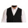 Abito gilet formale in lana nera - IT50 - L