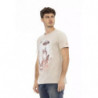 Maglietta in cotone beige - L