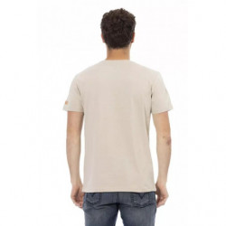 Maglietta in cotone beige - L