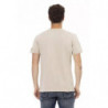 Maglietta in cotone beige - L