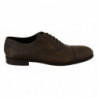 Scarpe Oxford in pelle di lucertola marrone - EU45/US12
