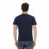 Maglietta in cotone blu - L