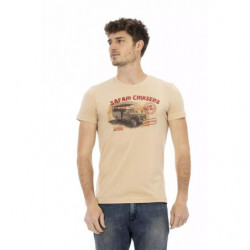 Maglietta in cotone beige - L