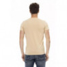Maglietta in cotone beige - L