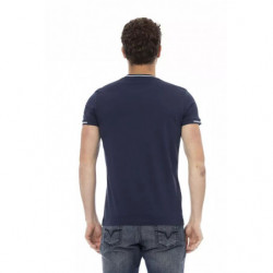 Maglietta in cotone blu - L