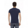 Maglietta in cotone blu - L