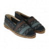Scarpe espadrillas Buffalo blu grigio slip on - EU40/US7