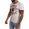 T-shirt bianca in cotone con stampa Kings Angels - IT44 - XS