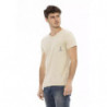 Maglietta in cotone beige - L