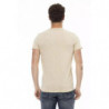 Maglietta in cotone beige - L