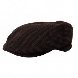 Cappello in lana Capello da uomo con strisce marroni - 57CM-M