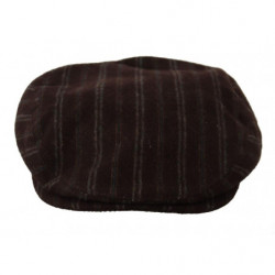 Cappello in lana Capello da uomo con strisce marroni - 57CM-M