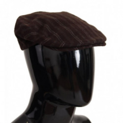 Cappello in lana Capello da uomo con strisce marroni - 57CM-M