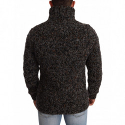 Maglione pullover dolcevita in misto lana grigia - IT46 - S