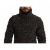 Maglione pullover dolcevita in misto lana grigia - IT46 - S