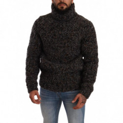 Maglione pullover dolcevita in misto lana grigia - IT46 - S
