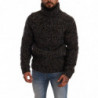 Maglione pullover dolcevita in misto lana grigia - IT46 - S
