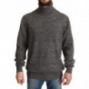 Maglione pullover in cashmere grigio con collo alto - IT48 - M