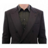 Abito slim fit doppiopetto a righe nere - IT54 - XL