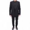 Abito slim fit doppiopetto a righe nere - IT54 - XL