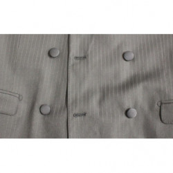 Abito slim fit doppiopetto a righe nere - IT54 - XL