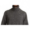 Maglione pullover in cashmere grigio con collo alto - IT48 - M