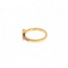 Anello in oro 925 con croce trasparente CZ - EU54 - US7