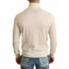 Maglione pullover a collo alto in cashmere color crema - IT44 - XS