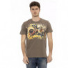 Maglietta in cotone marrone - L