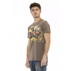 Maglietta in cotone marrone - L