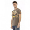 Maglietta in cotone marrone - L