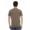 Maglietta in cotone marrone - L